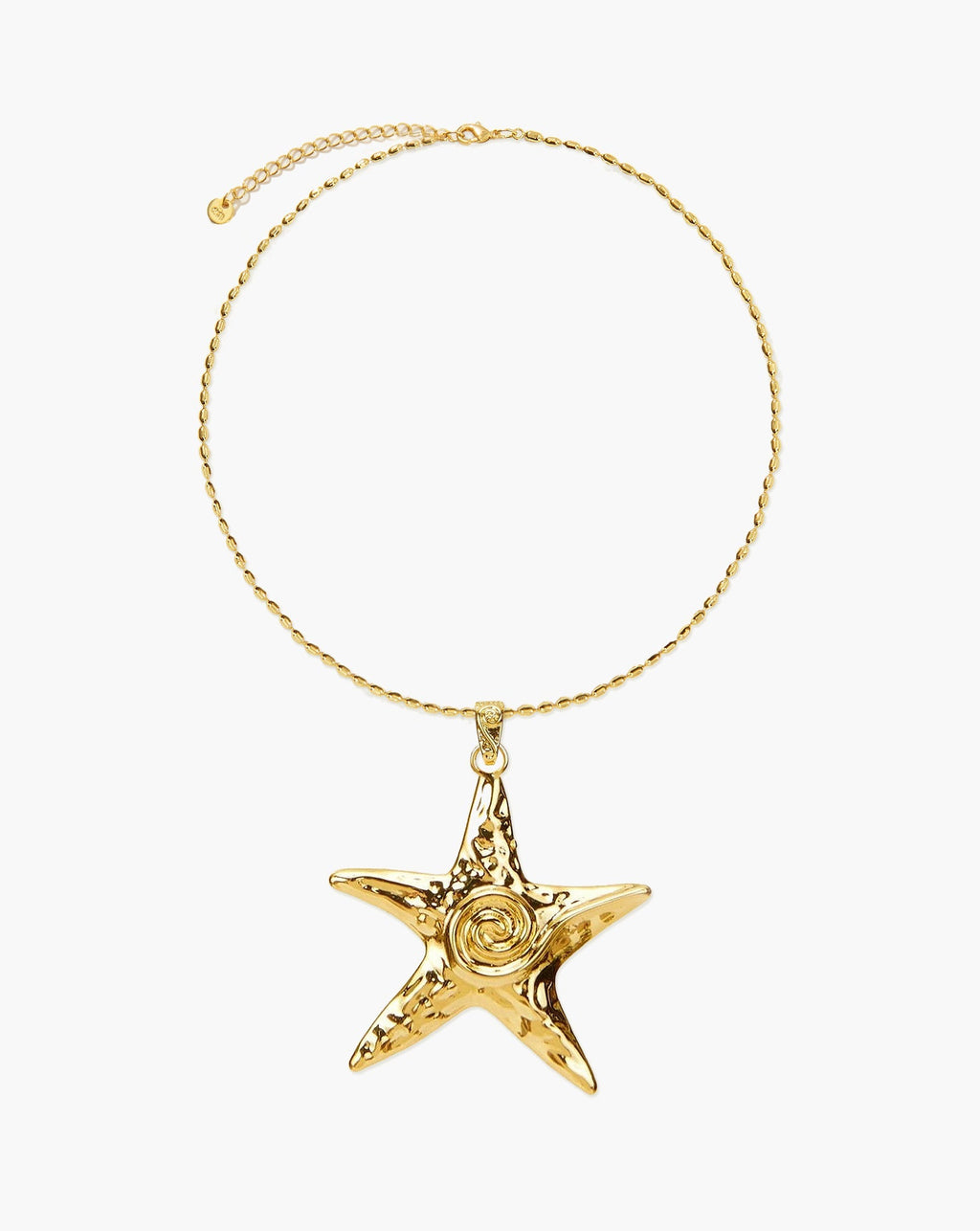 Large Starfish Necklace in Gold en route jewellery