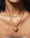 Crystal Raindrop Necklace en route jewellery