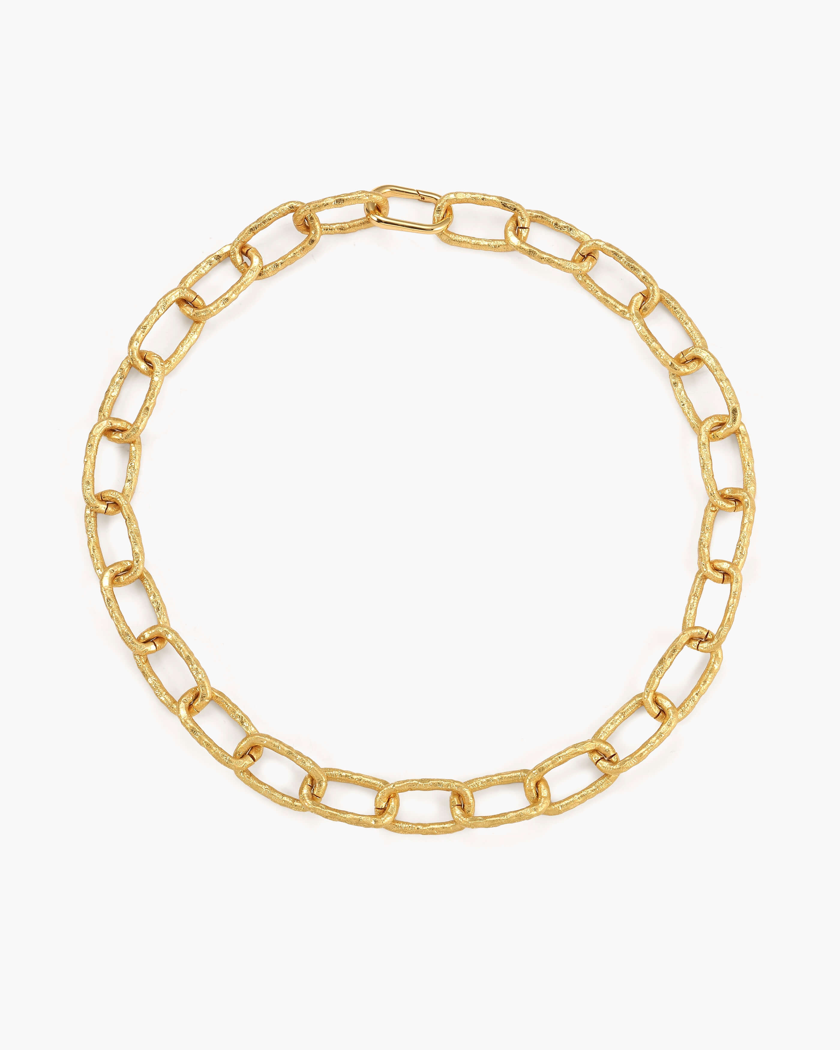 Chunky Textured Chain Necklace