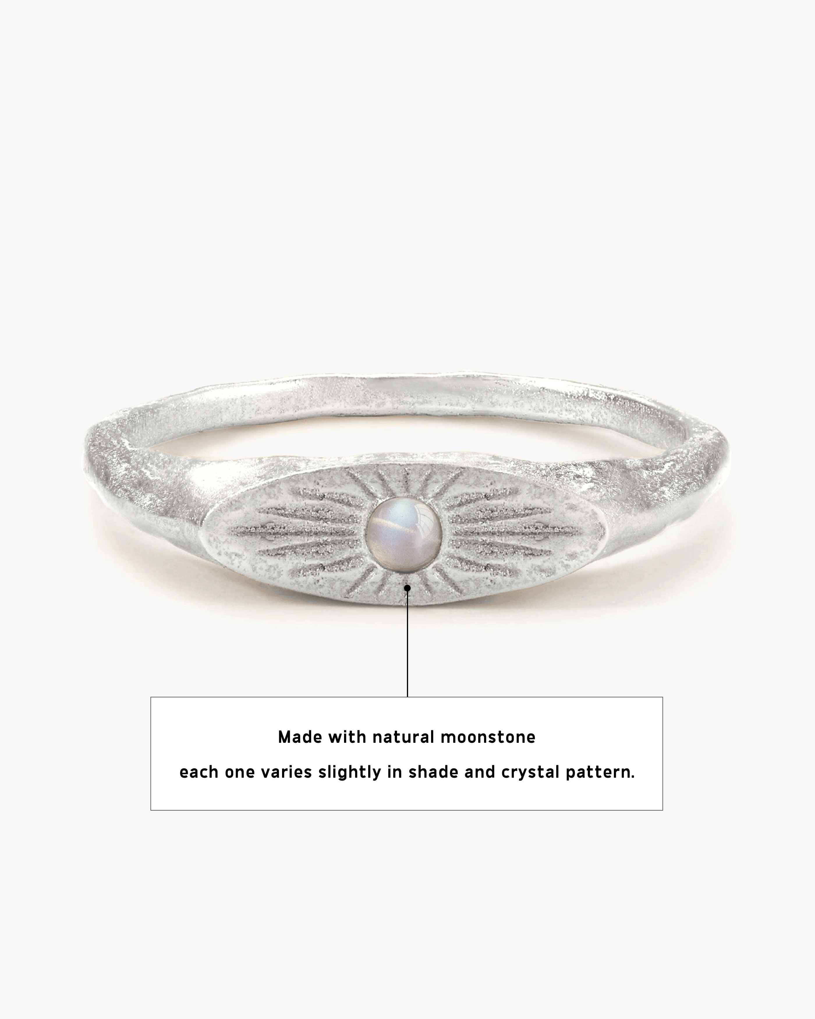 Astral Glow Ring in Silver en route jewellery