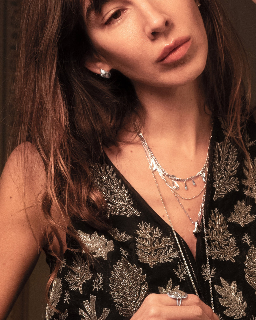 Halo Hoop Earrings en route jewellery