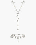 Lily of the Valley Pearl Set in Silver en route jewellery