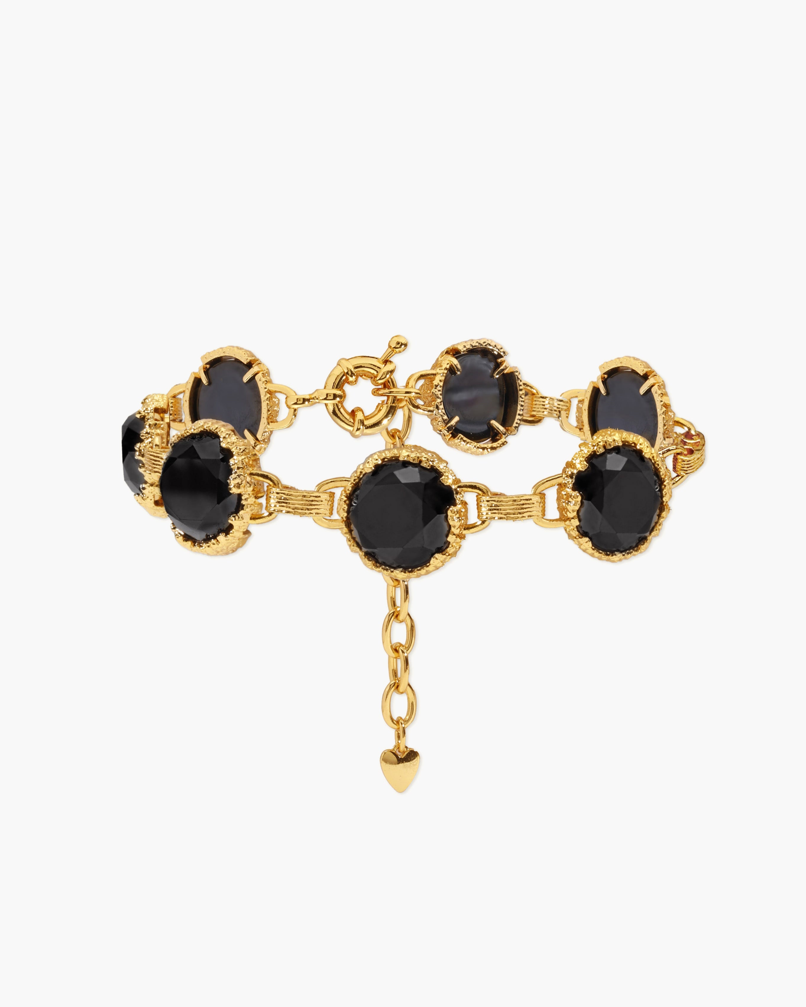 Midnight Quartz Bracelet in Silver en route jewellery