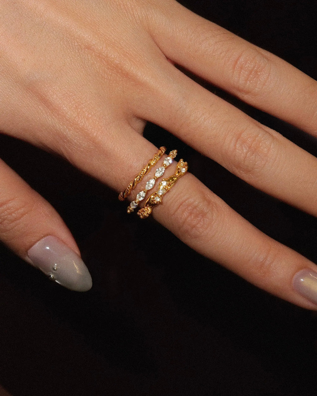 Moonlit Ivy Ring en route jewellery