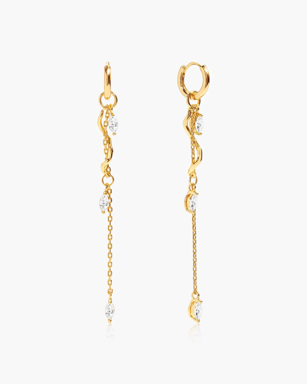 Aria Vine Drop Earrings en route jewellery
