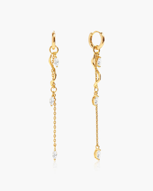 Aria Vine Drop Earrings en route jewellery