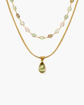 Waterdrop & Whimsical Romance Stone Necklace Set en route jewellery