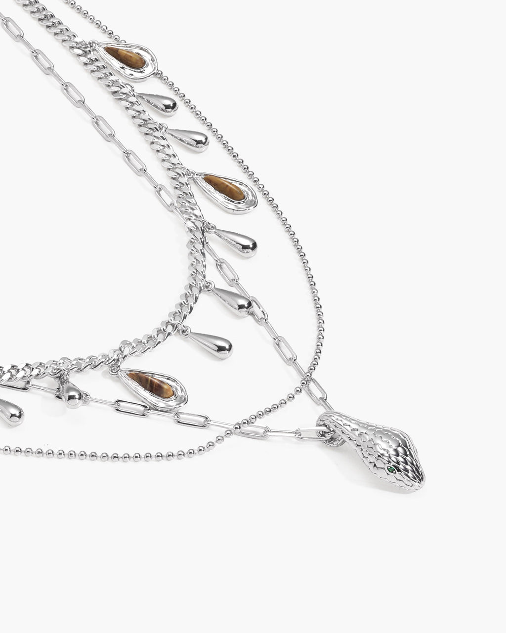 Second Skin Detachable Layered Necklace en route jewellery