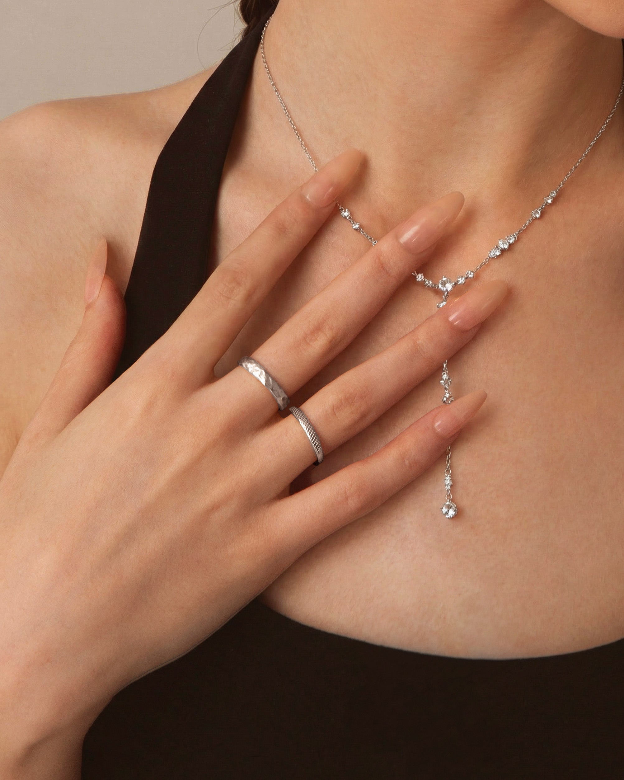 Silver Twill Ring en route jewellery