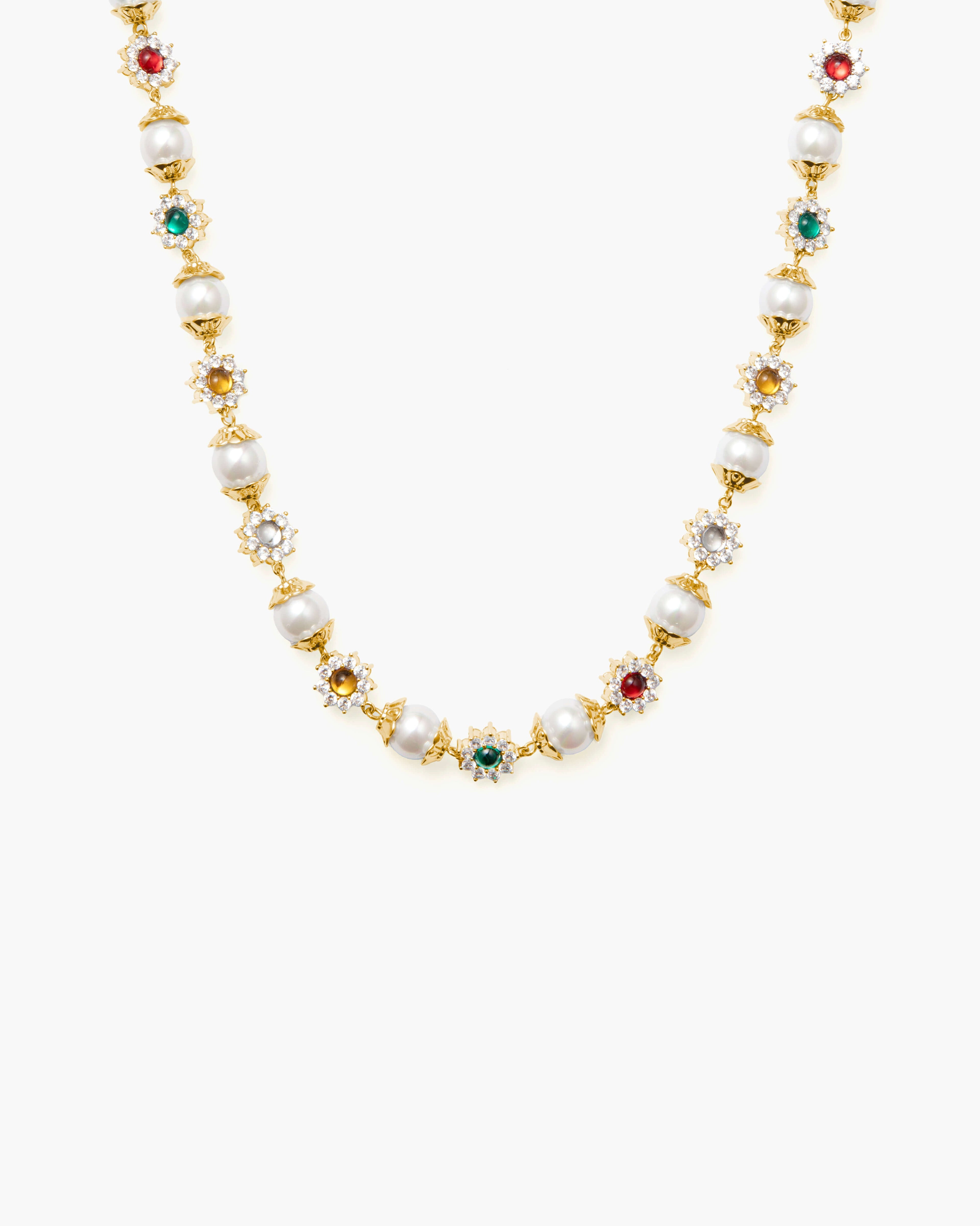 Daisy Pearl Necklace