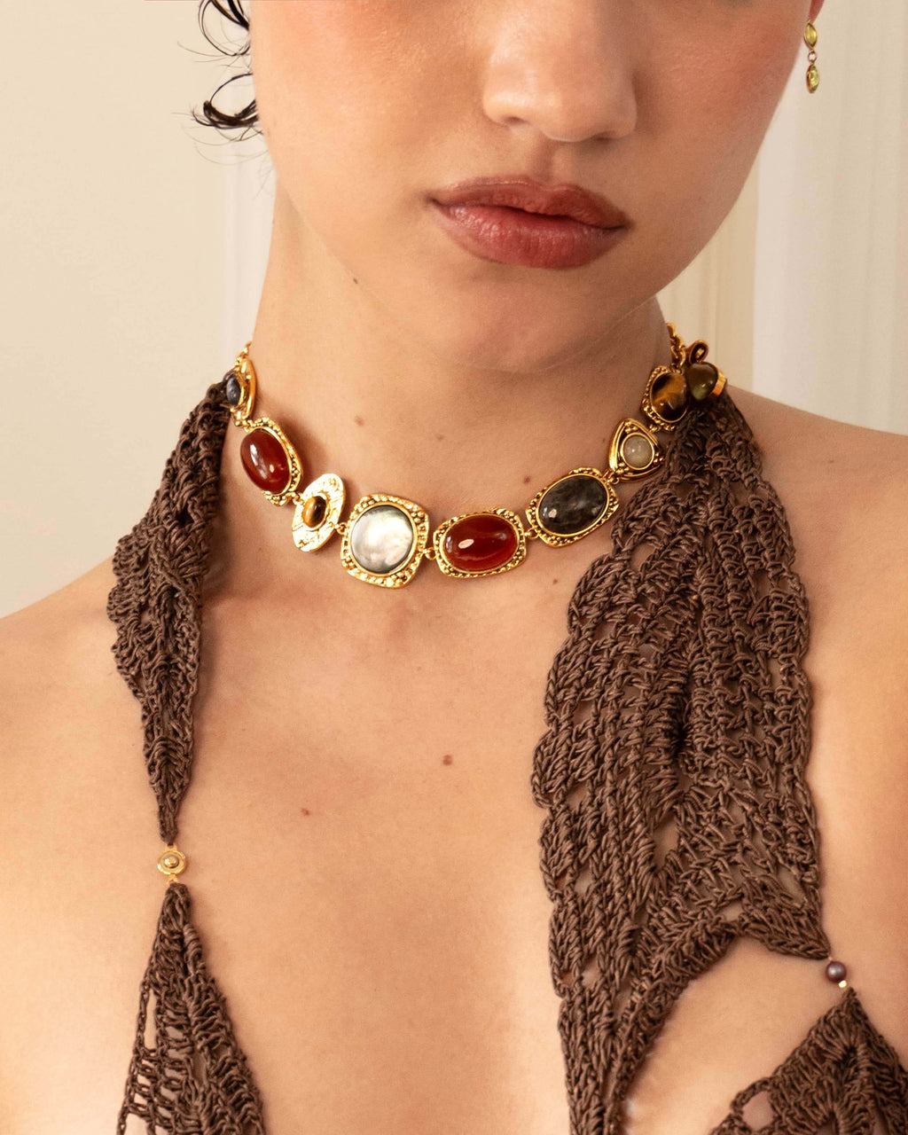 Athena Necklace in Gold en route jewellery