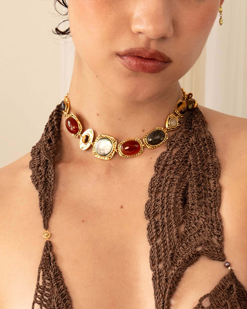 Athena Necklace in Gold en route jewellery