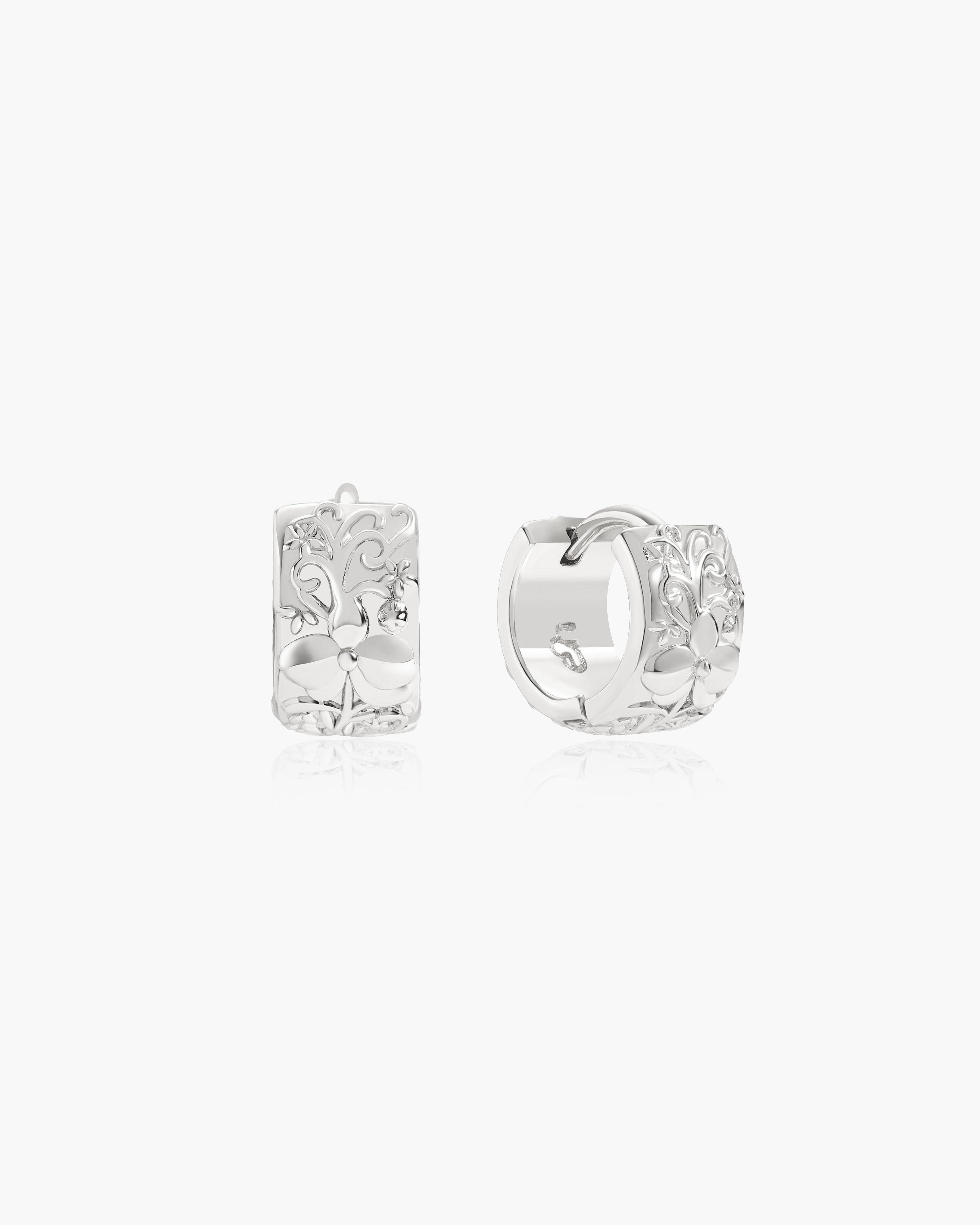Mini Serenade of Orchid Hoops en route jewellery