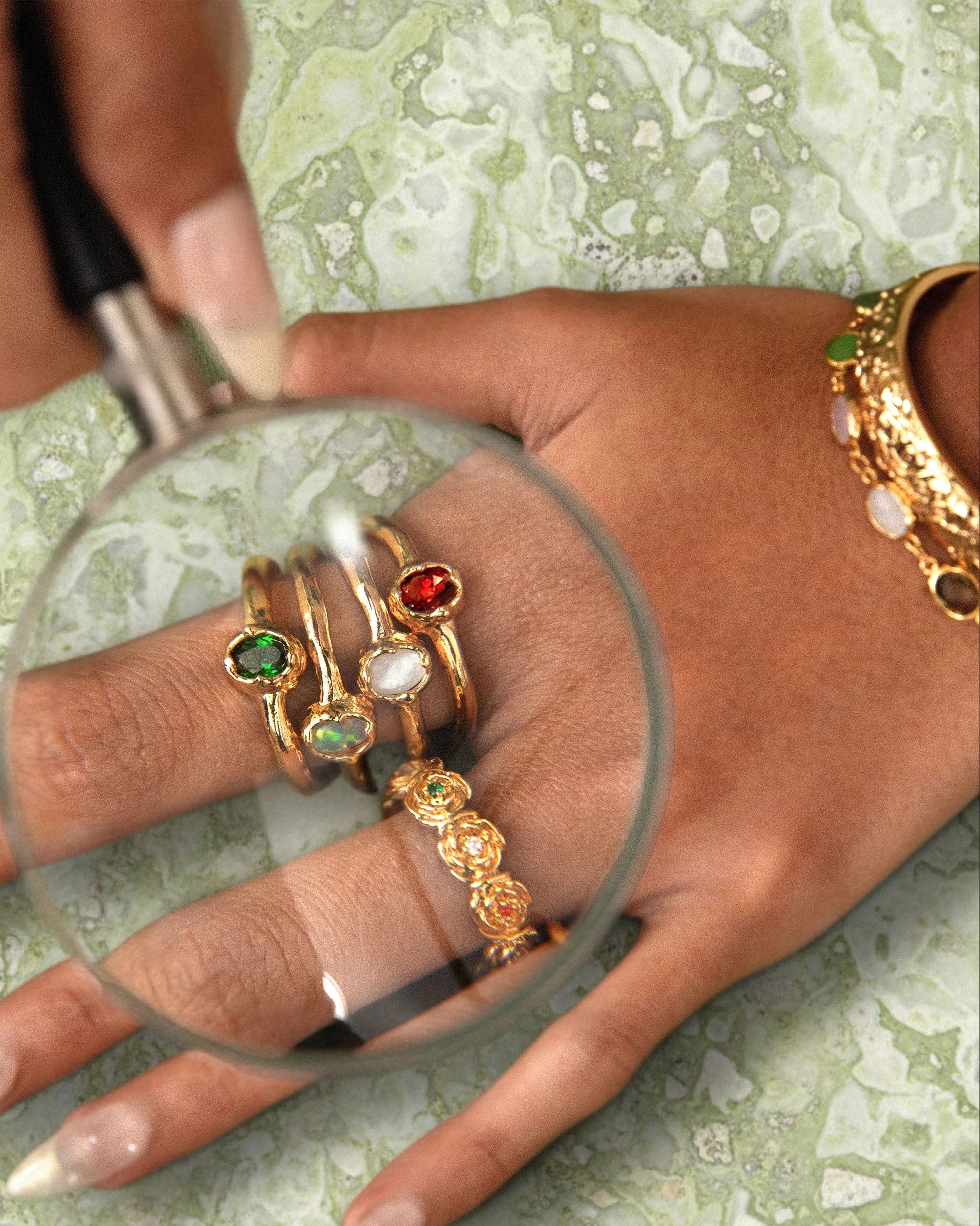 Birthstone Ring in Gold - May en route jewellery