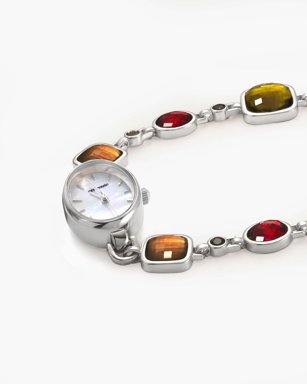 Harmonic Hour Multicolored Watch Bracelet in Silver en route jewellery