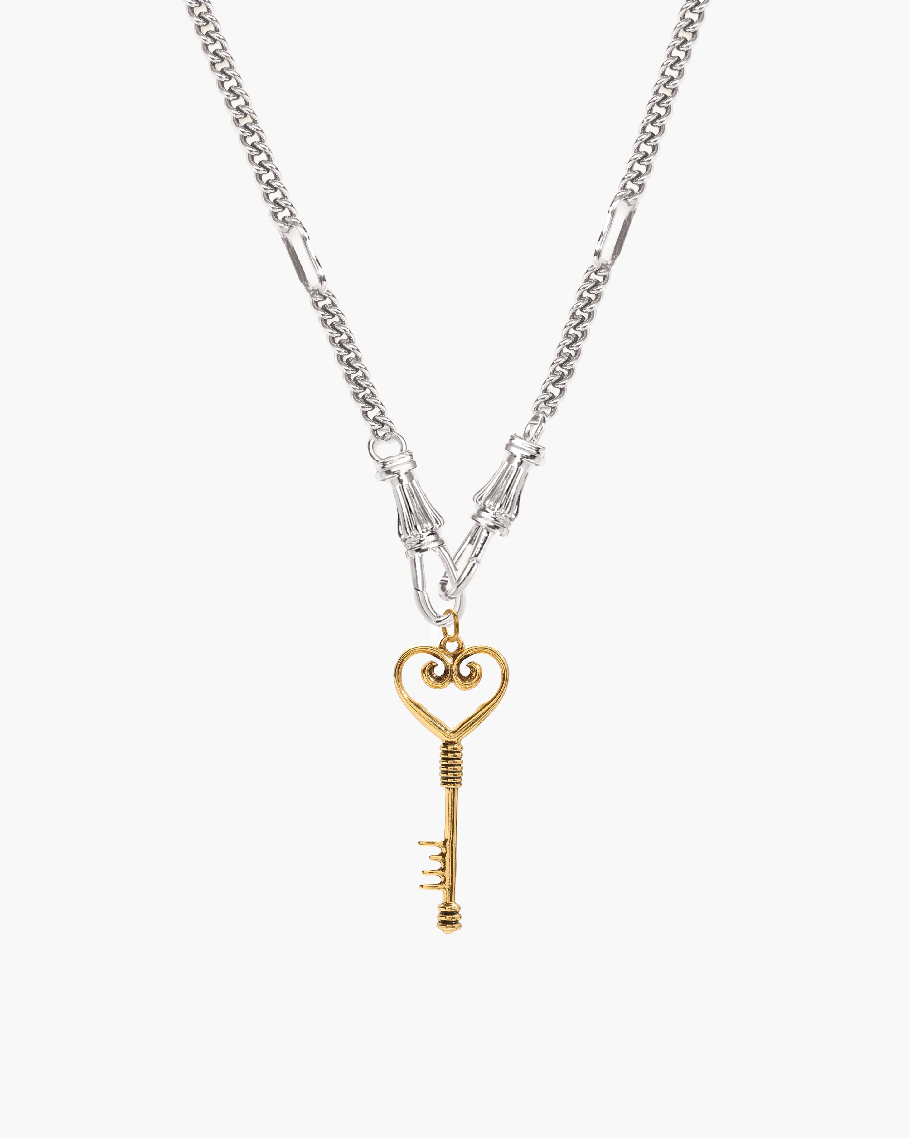Deco Clasp Chain Necklace in Gold en route jewellery