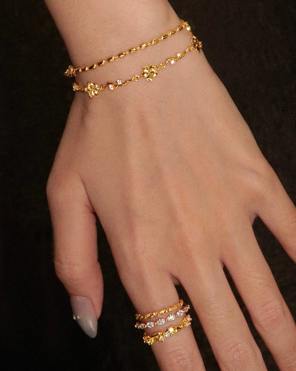 Ivy Floral Bracelet en route jewellery