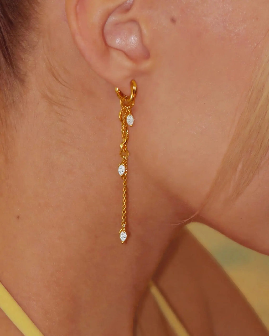 Aria Vine Drop Earrings en route jewellery