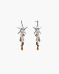 Seaside Nomad Starfish Earrings in Silver en route jewellery