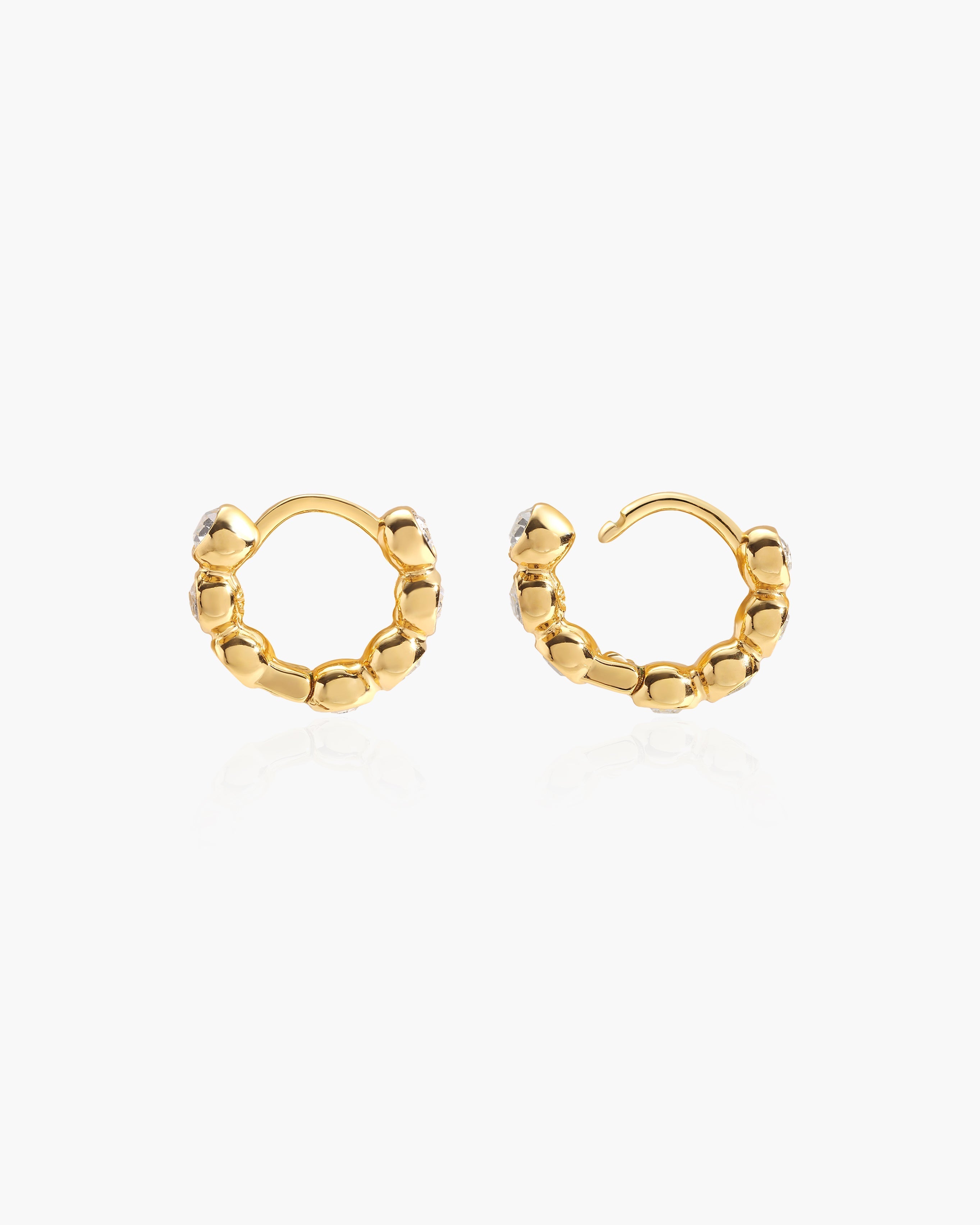 Tennis Hoop Earrings en route jewellery