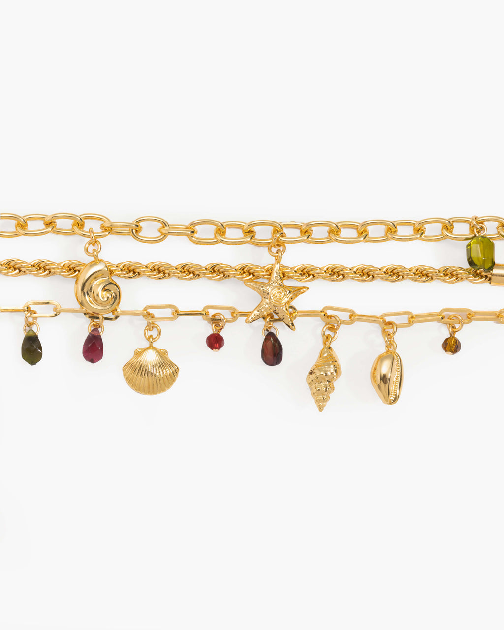 Coral Dancer Charm Bracelet en route jewellery