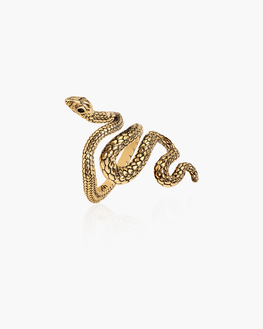 Serpent Ring in Gold en route jewellery