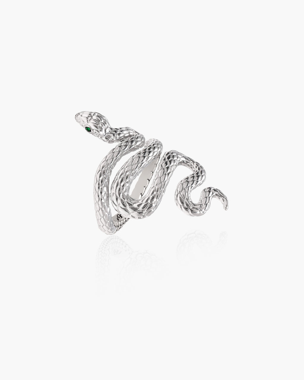 Serpent Ring in Silver en route jewellery
