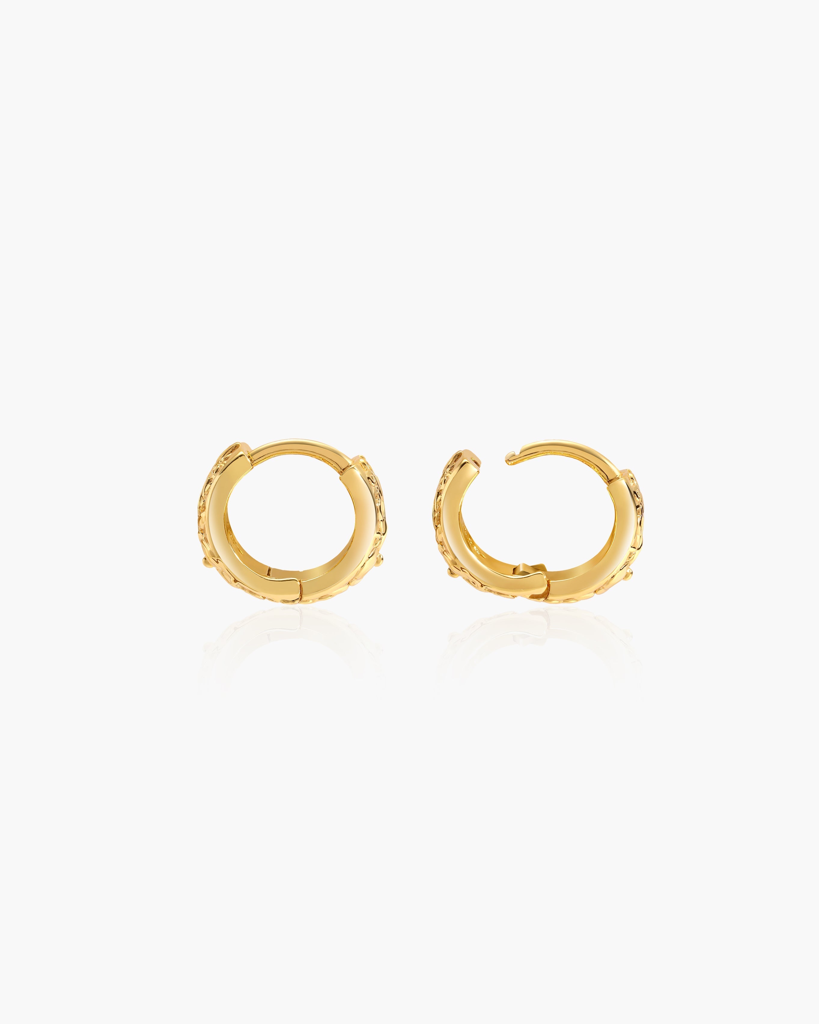 Mini Serenade of Orchid Hoops en route jewellery