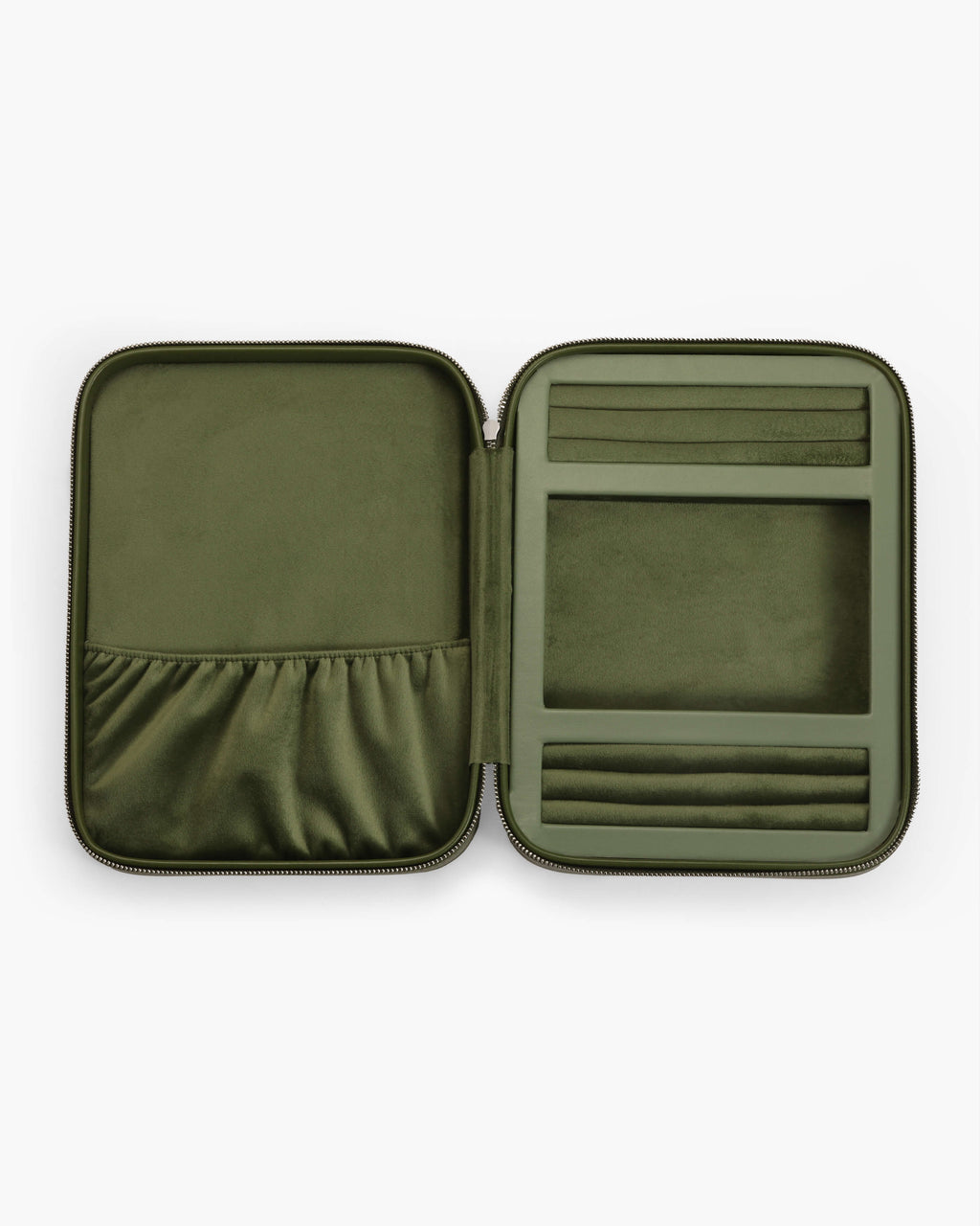Isola Heart Jewelry Box in Olive en route jewellery