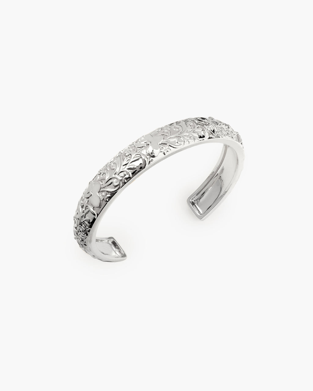 Serenade of Orchid Bangle in Silver en route jewellery