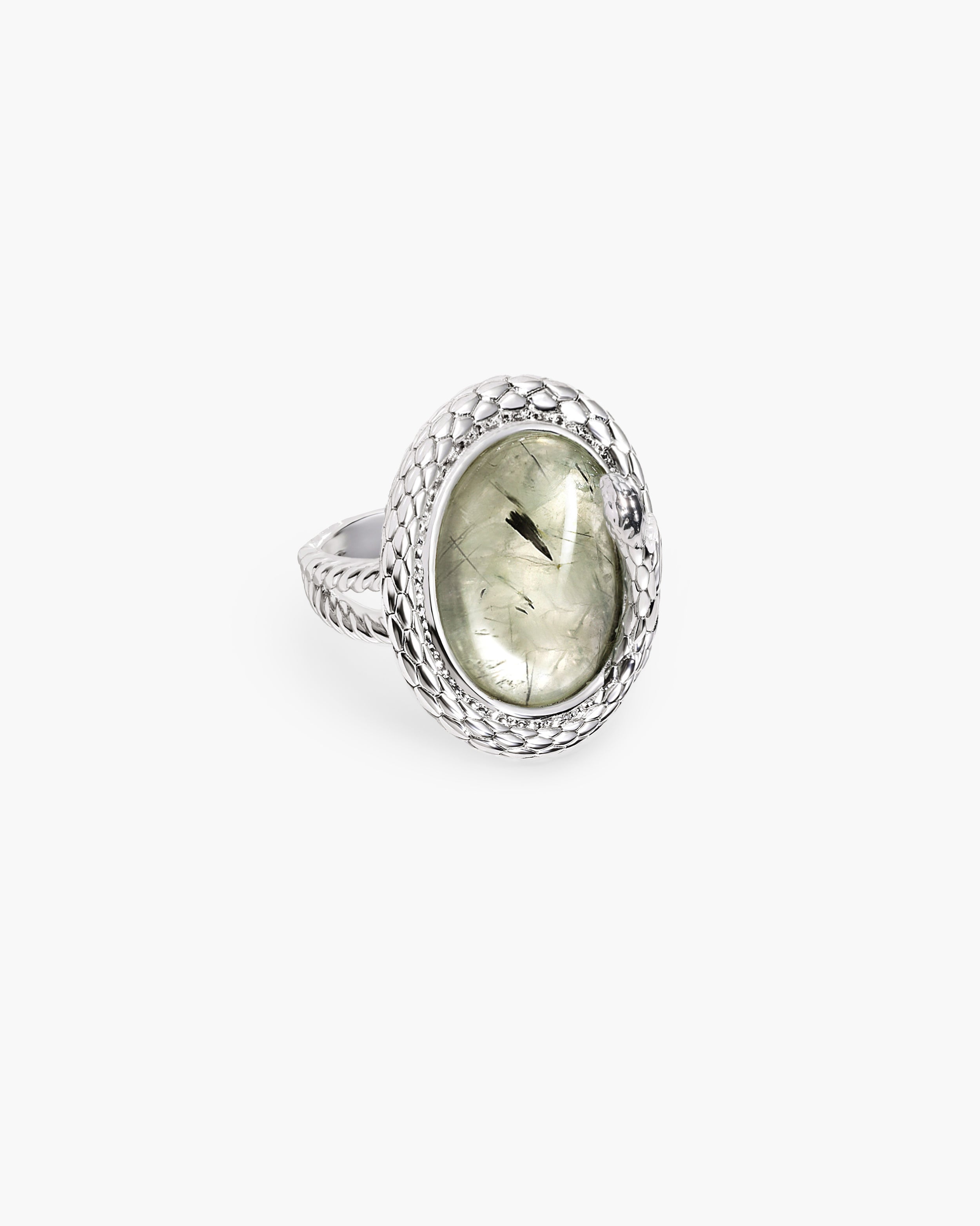 Emerge Prehnite Stone Ring en route jewellery