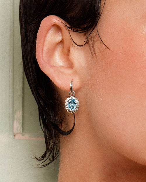 Birthstone Earrings in Silver en route jewellery