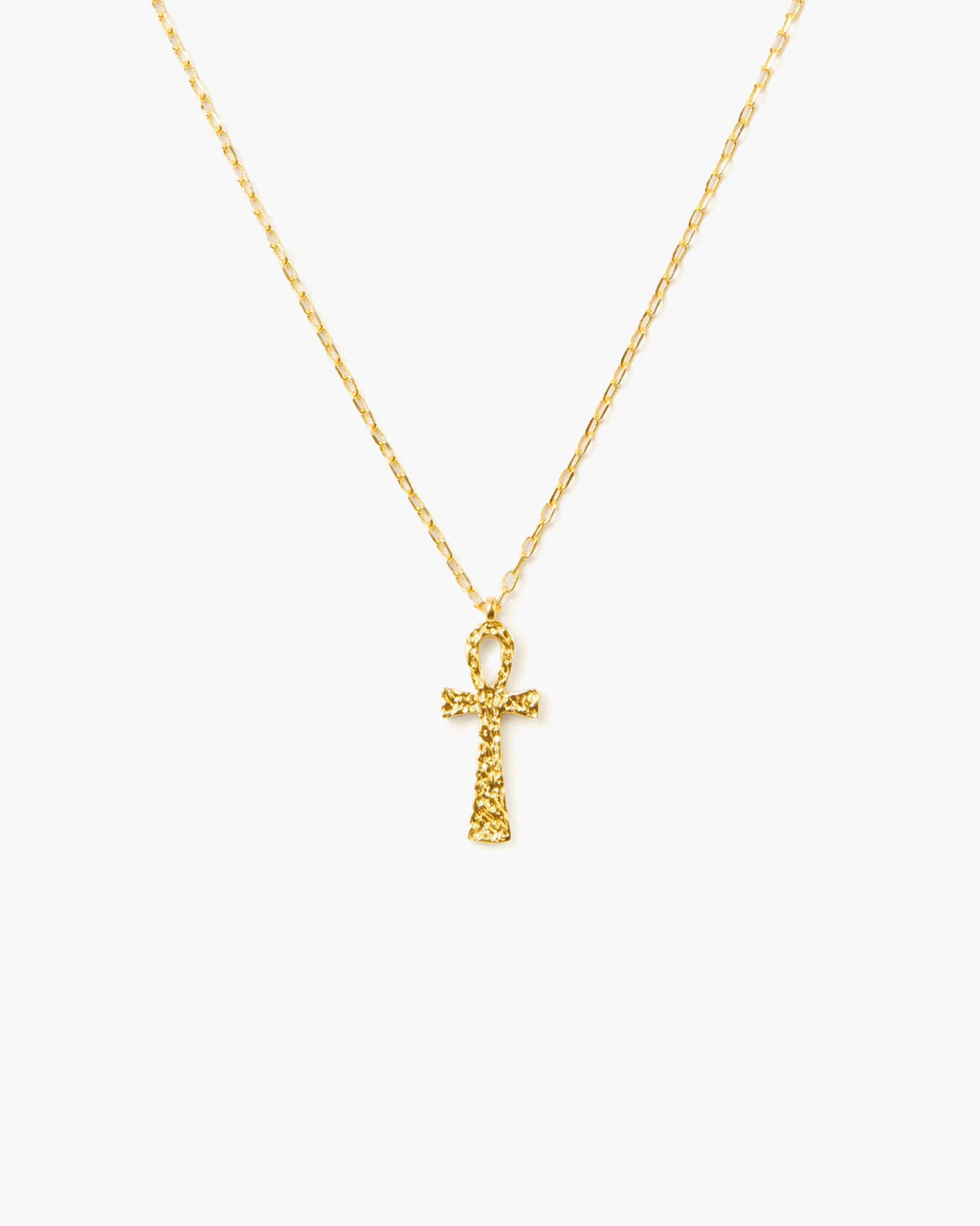 Textured Ankh Necklace