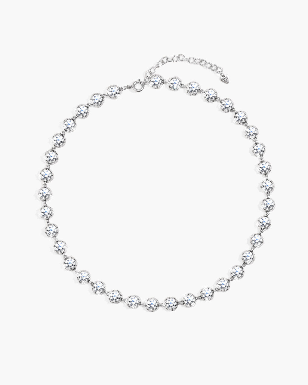 Rose Cut Riviere Necklace en route jewellery