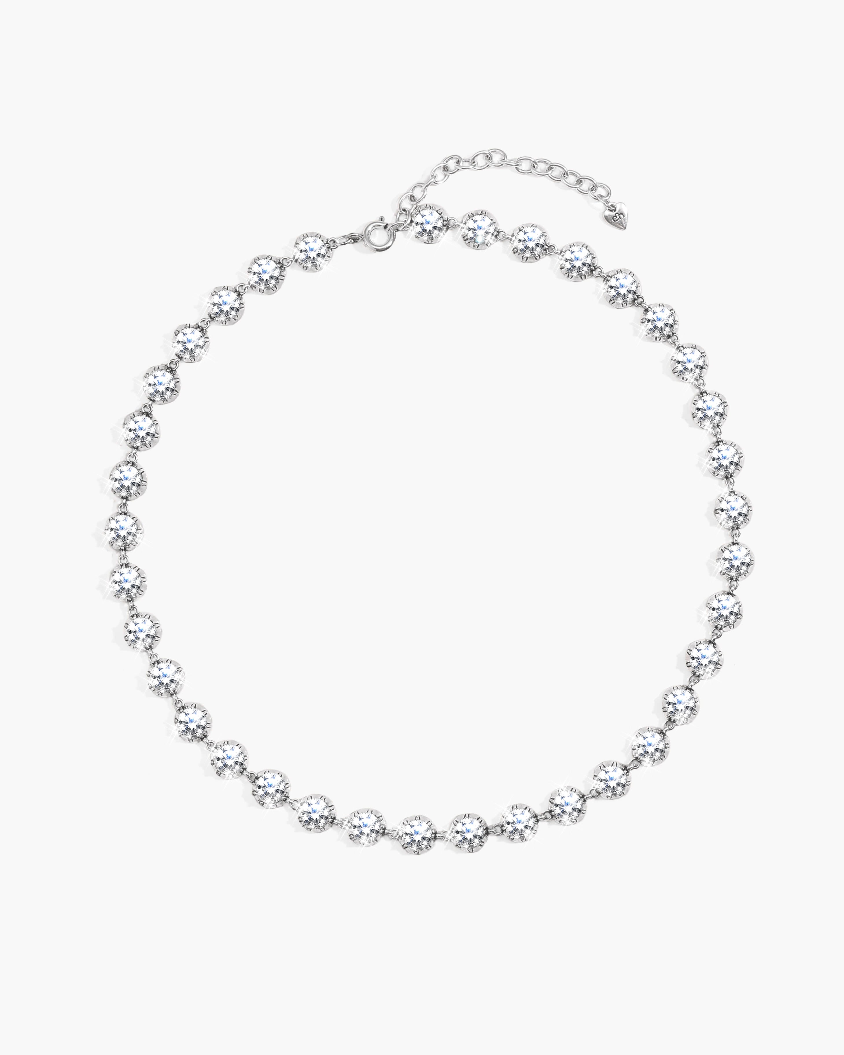 Rose Cut Riviere Necklace en route jewellery