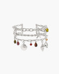 Coral Dancer Charm Bracelet in Silver en route jewellery