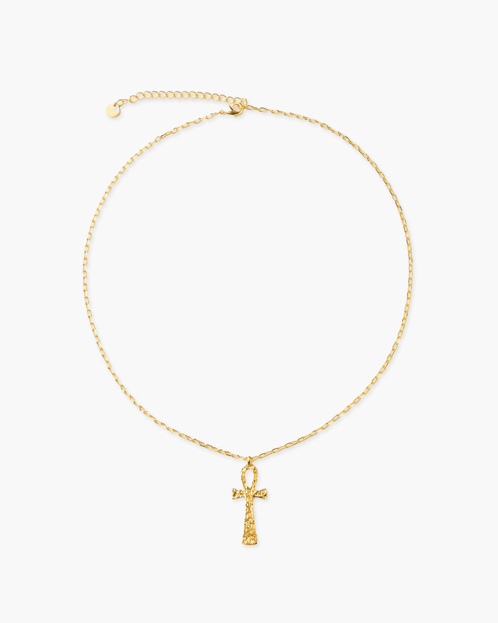Textured Ankh Necklace