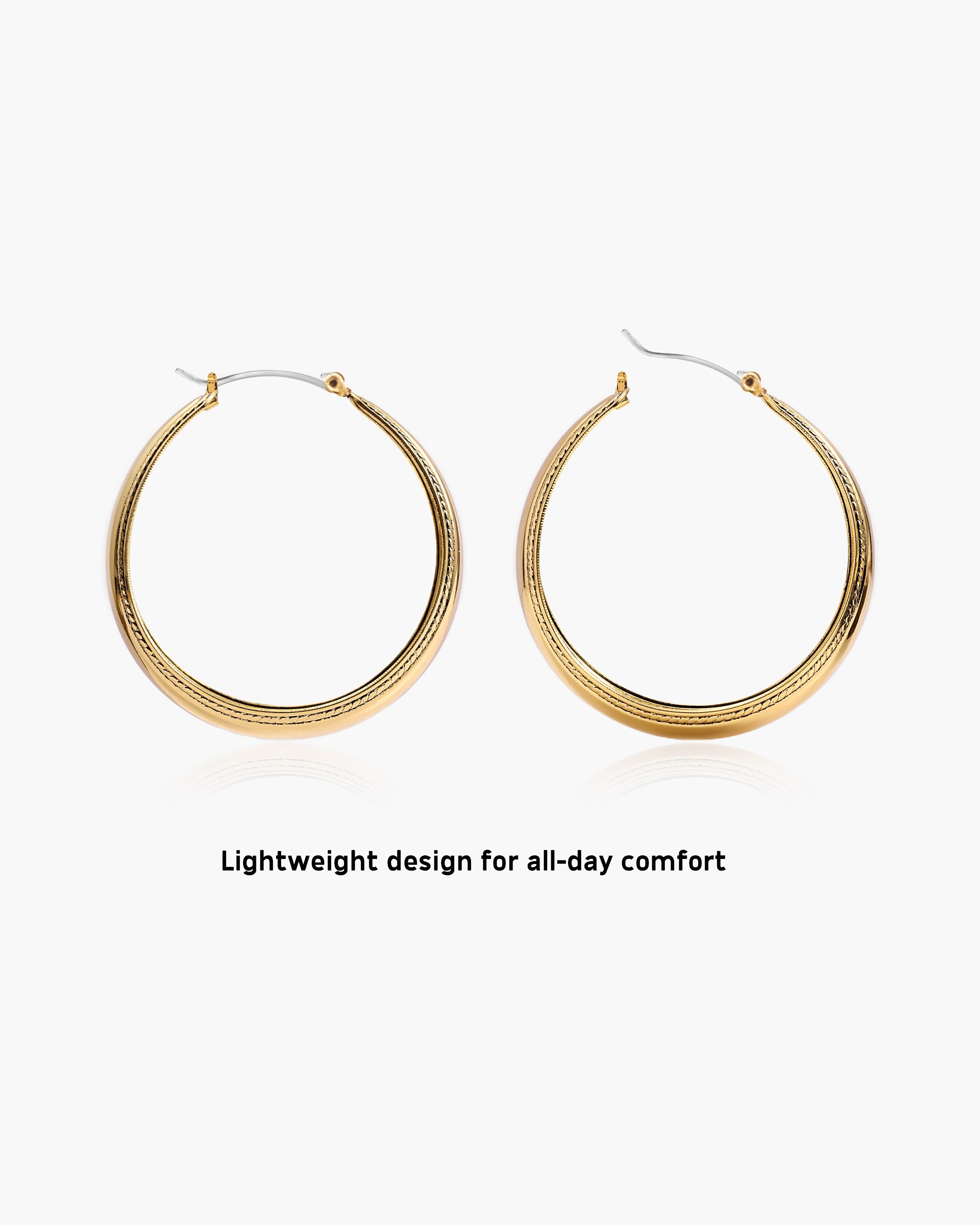 Orin Large Hoop Earrings en route jewellery