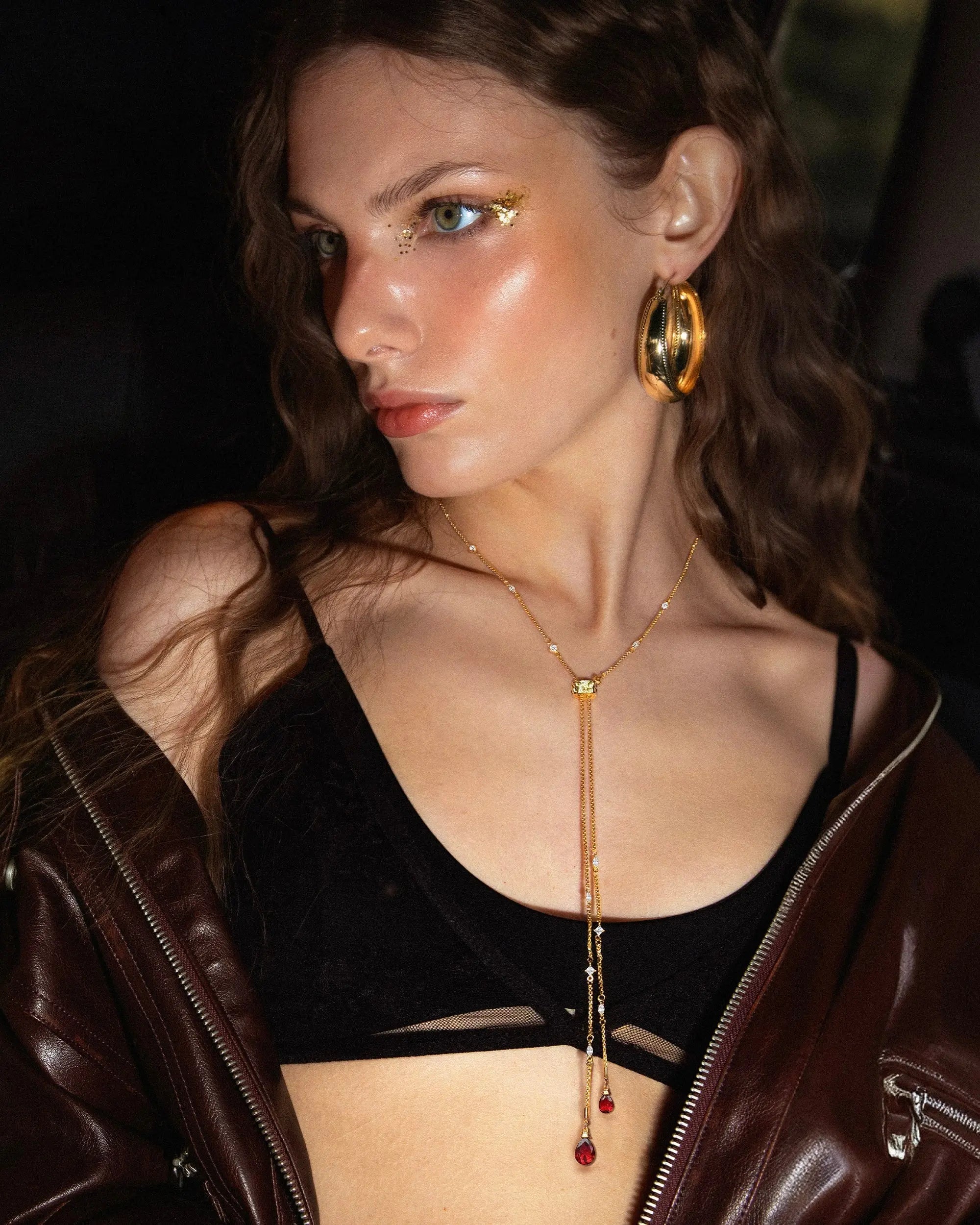Inès Slider Lariat Necklace en route jewellery