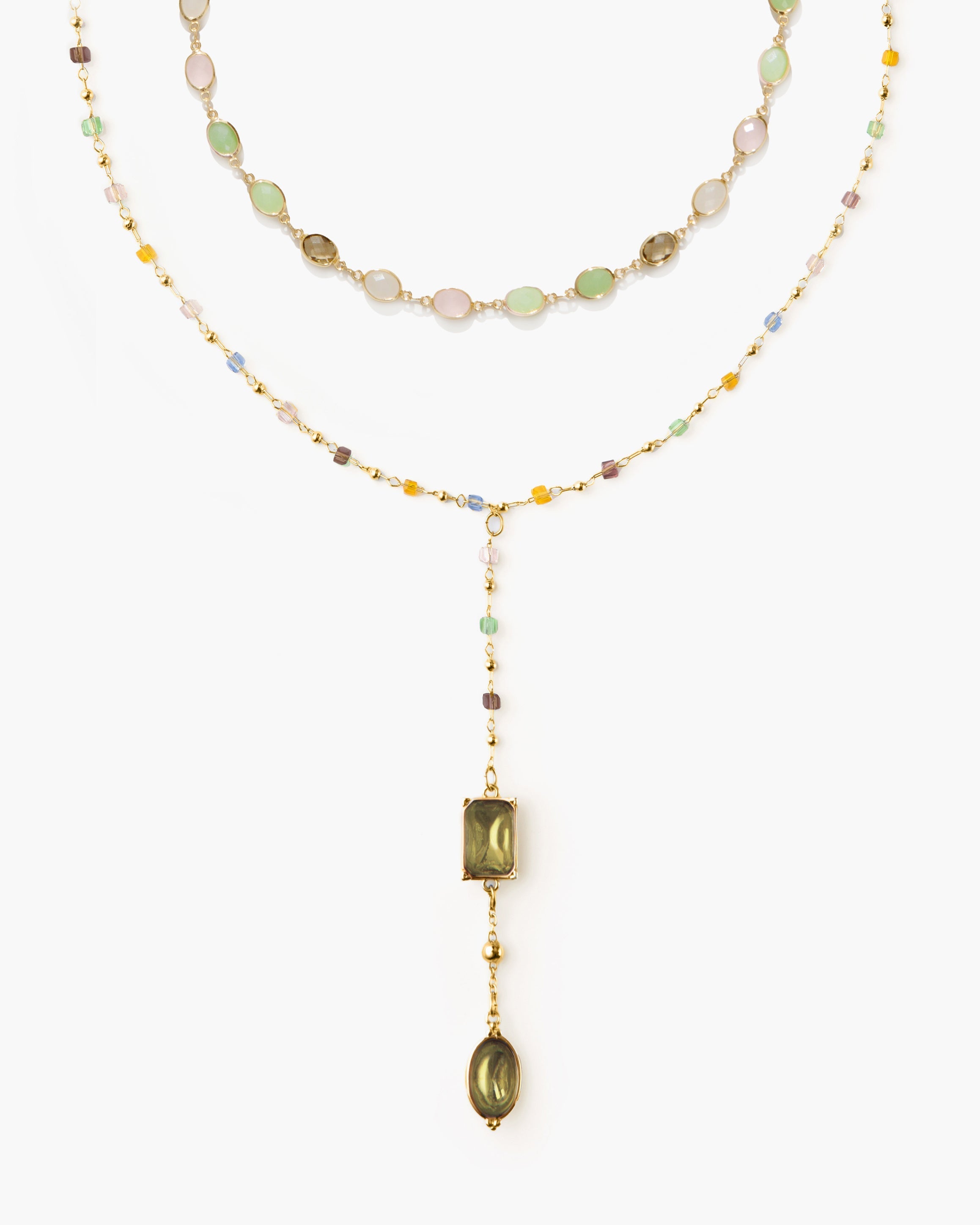The Celestial Romance Necklace Set in Silver en route jewellery