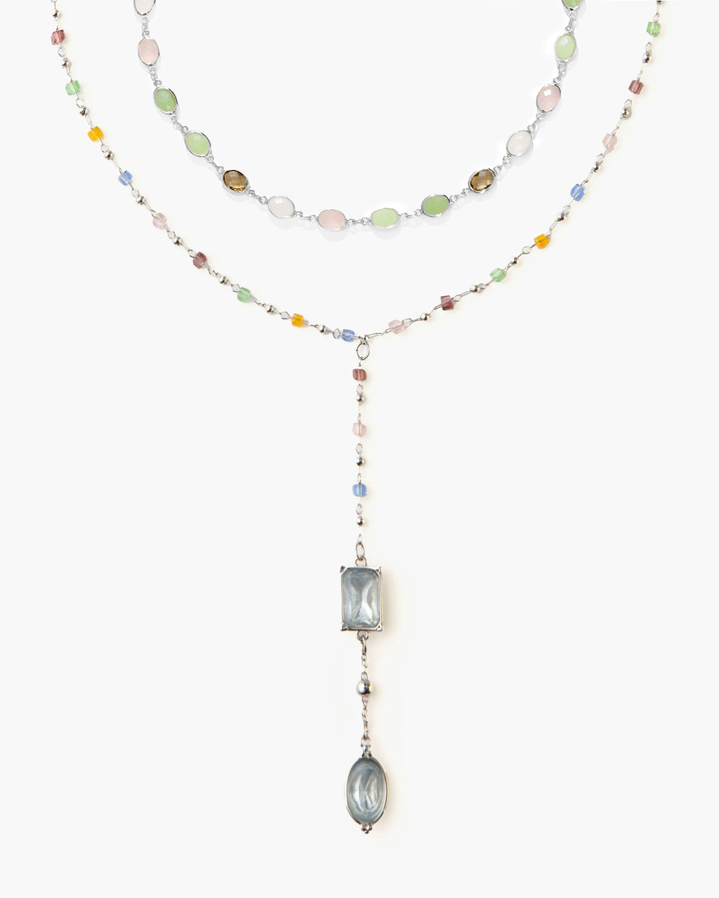 The Celestial Romance Necklace Set in Silver en route jewellery