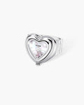 City Heart Watch Ring in Silver en route jewellery