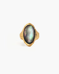 Midnight Oval Shell Ring en route jewellery