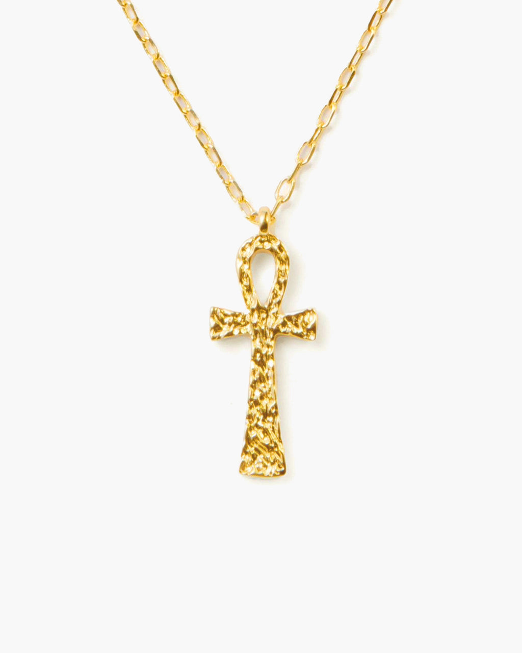 Textured Ankh Necklace