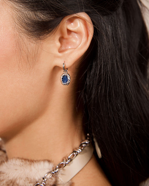 Birthstone Earrings in Silver en route jewellery