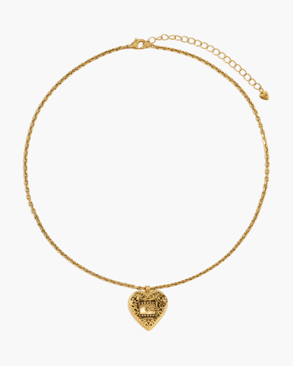 Belted Heart Necklace en route jewellery