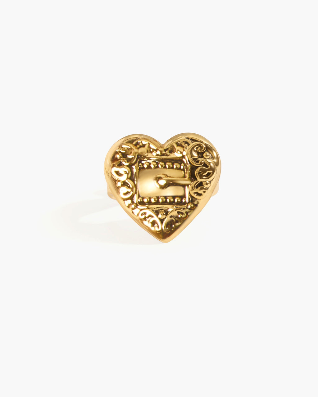 Belted Heart Ring en route jewellery