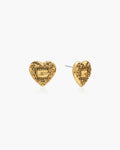 Belted Heart Stud Earrings en route jewellery