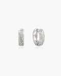Serenade of Orchid Hoops in Silver en route jewellery