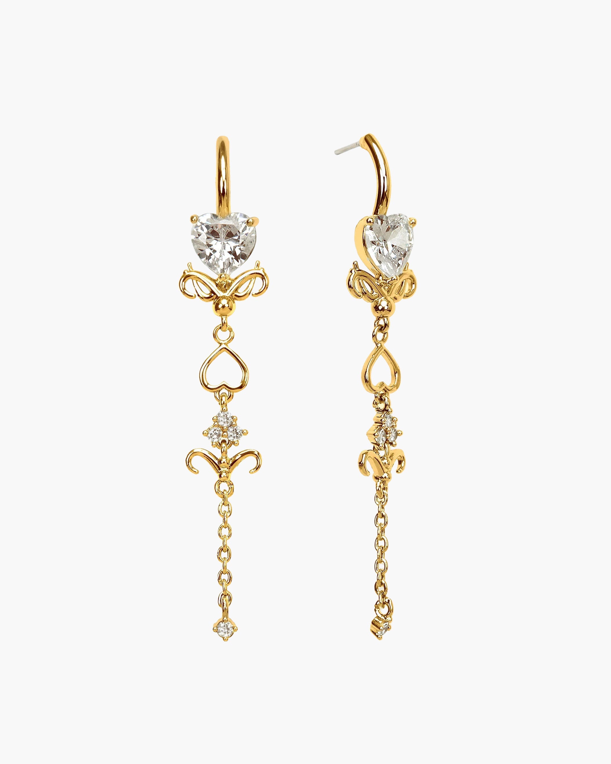 Silver Dripping Earrings